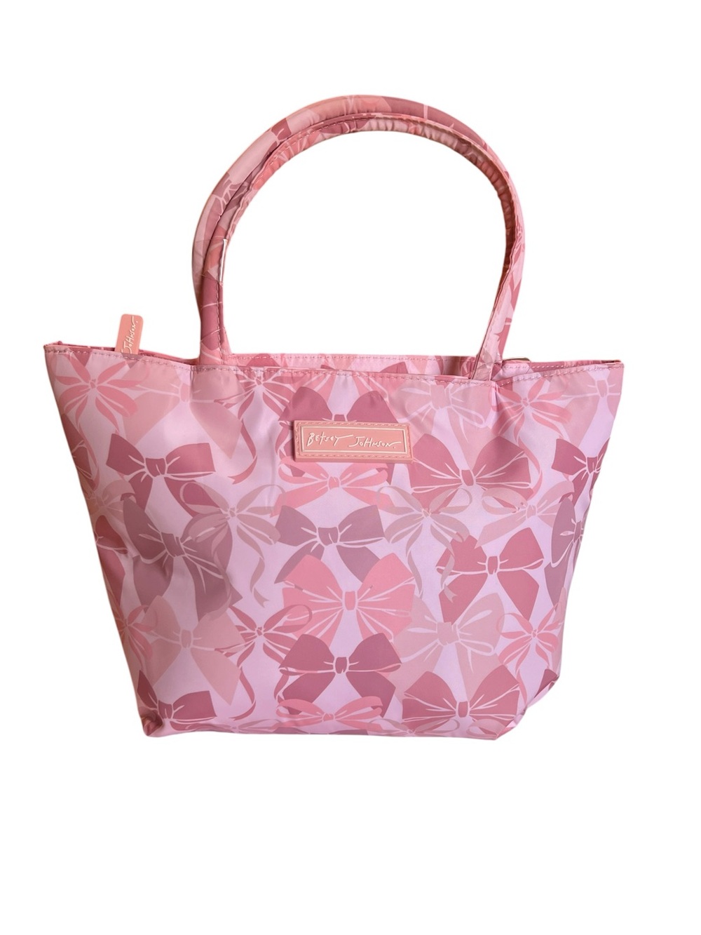 Betsey Johnson Pink Bow Coquette Insulated Lunch Tote Bag - NWT